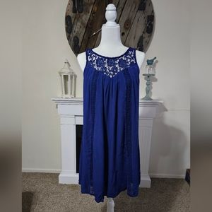 Navy blue shift dress